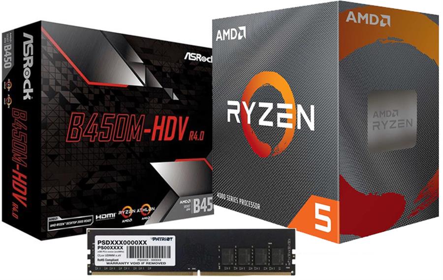 [Combo Actualización] Procesador AMD Ryzen 5 4600G + Ram 8GB + Mother A520M AM4