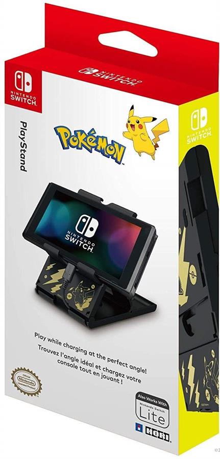 Soporte HORI Dock PlayStand para Nintendo Switch Edición Pikachu Black and Gold