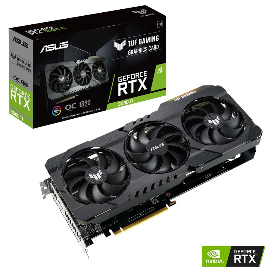 Placa de Video Asus Tuf Gaming GeForce RTX 3060 Ti OC 8GB (OUTLET)