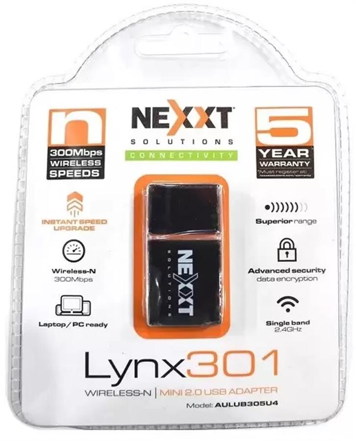 Adaptador WiFi Nexxt Lynx 301 300Mbps