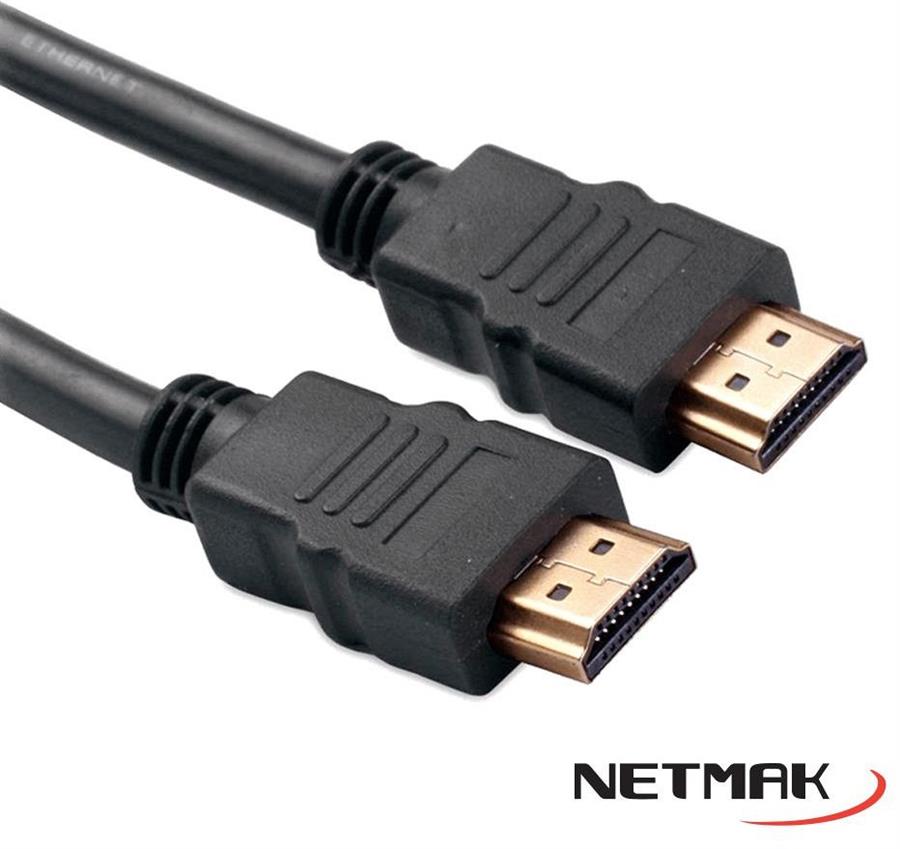Cable HDMI a HDMI 1.4 1,5 mts Netmak NM-C47