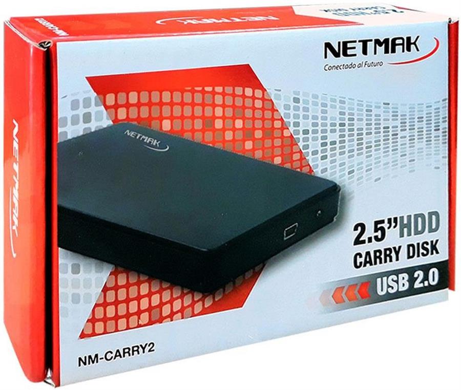 Carry Disk Netmak Externo Discos Notebook 2.5'' USB 2.0 + Cable