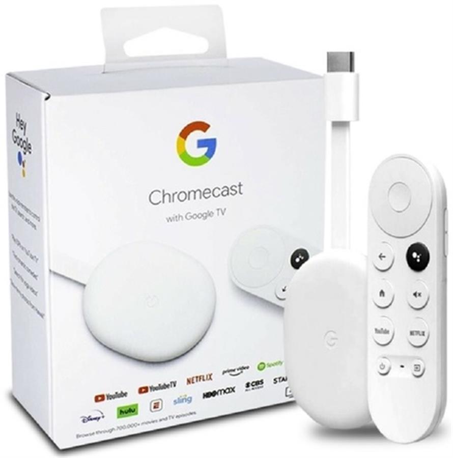 Google Chromecast 4ta generación 4K, 8GB + Google TV y control de voz  Google Assistant - Coolbox