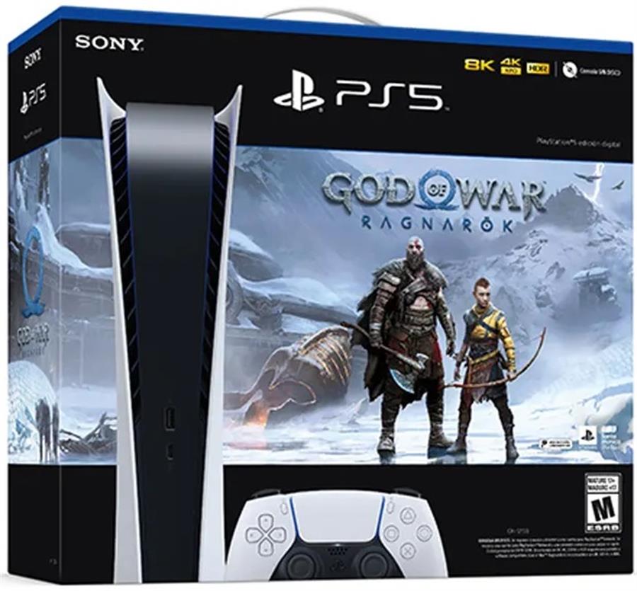 Consola PS5 Playstation 5 Edición Digital Bundle God of War Ragnarok
