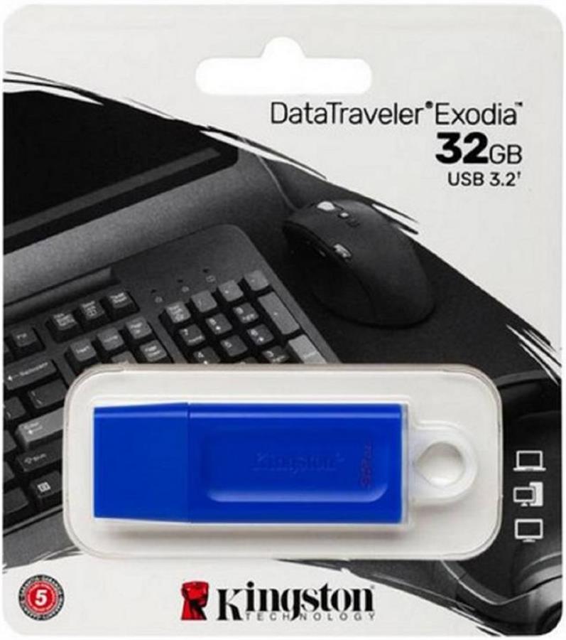 Pendrive 32GB Kingston Exodia USB 3.2 Azul