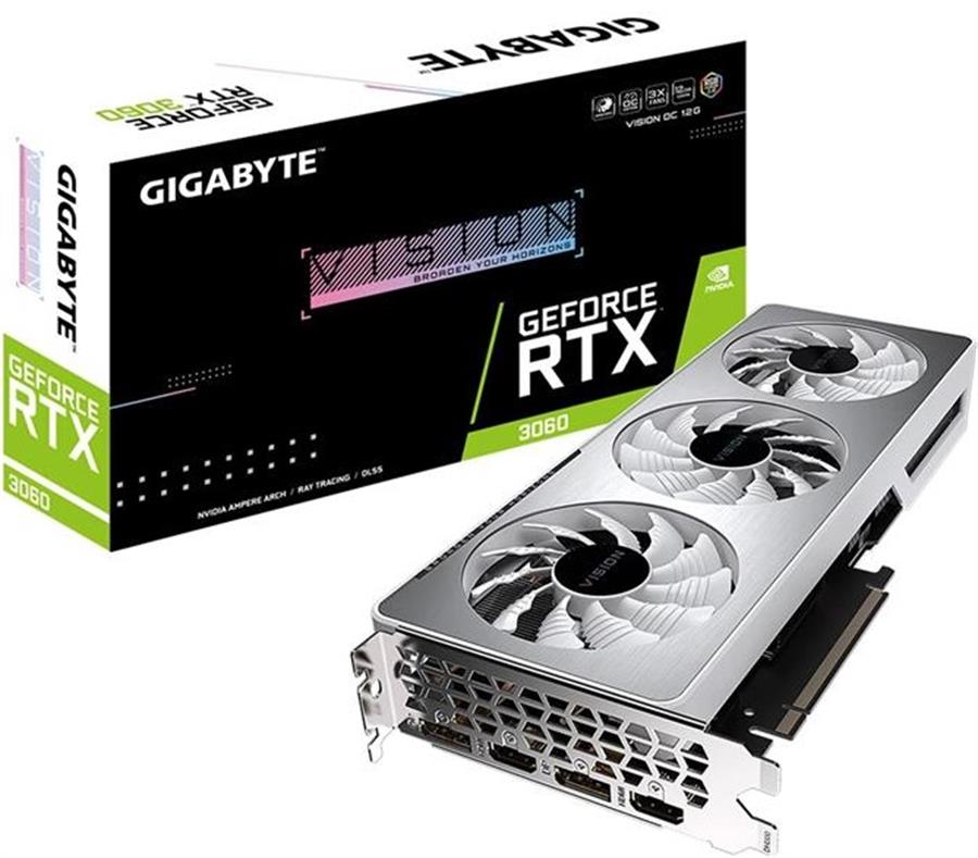 Placa de Video Gigabyte GeForce RTX 3060 Vision OC 12GB LHR