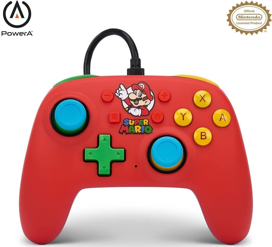 Joystick Nintendo Powera Nano Edición Mario Medley