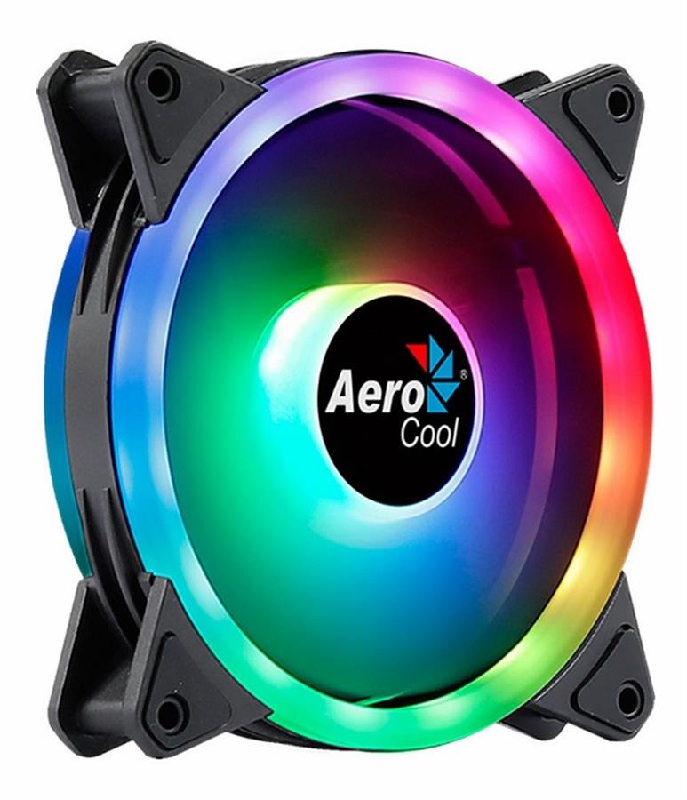 Kit 3 Ventiladores PC 120mm Aerocool DUO12PRO ARGB LED Dual Ring