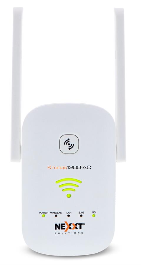 Repetidor Extensor de Rango WiFi Nexxt Kronos 1200-AC 1200Mbps