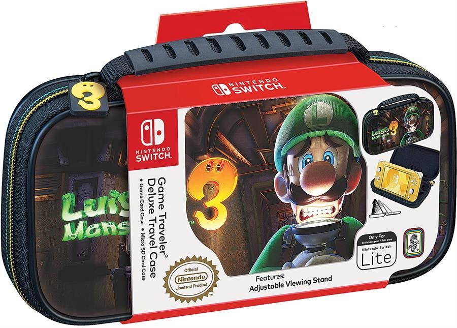 Estuche Nintendo Switch Lite Game Traveler Deluxe Case - Edición Luigi Mansion 3