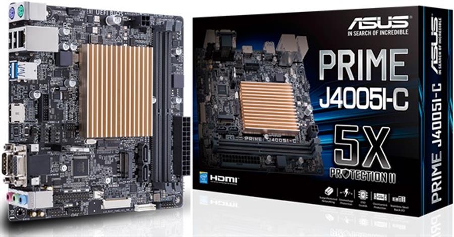 Motherboard Asus Prime J4005I-C con Procesador Intel Celeron Integrado
