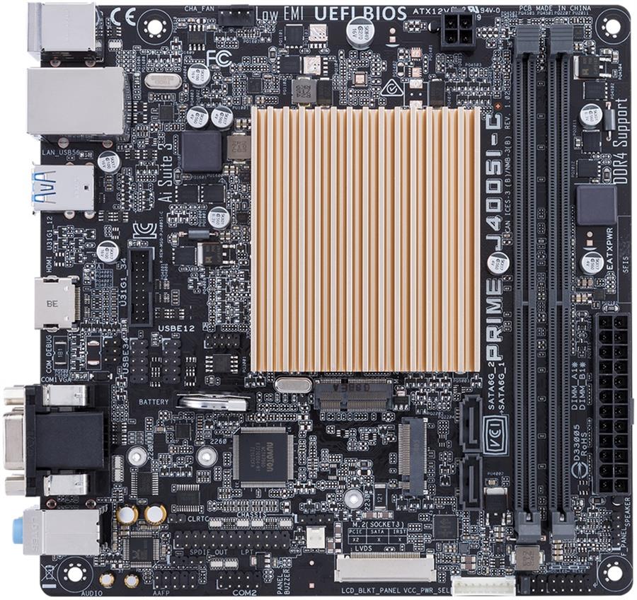 Motherboard Asus Prime J4005I-C con Procesador Intel Celeron Integrado