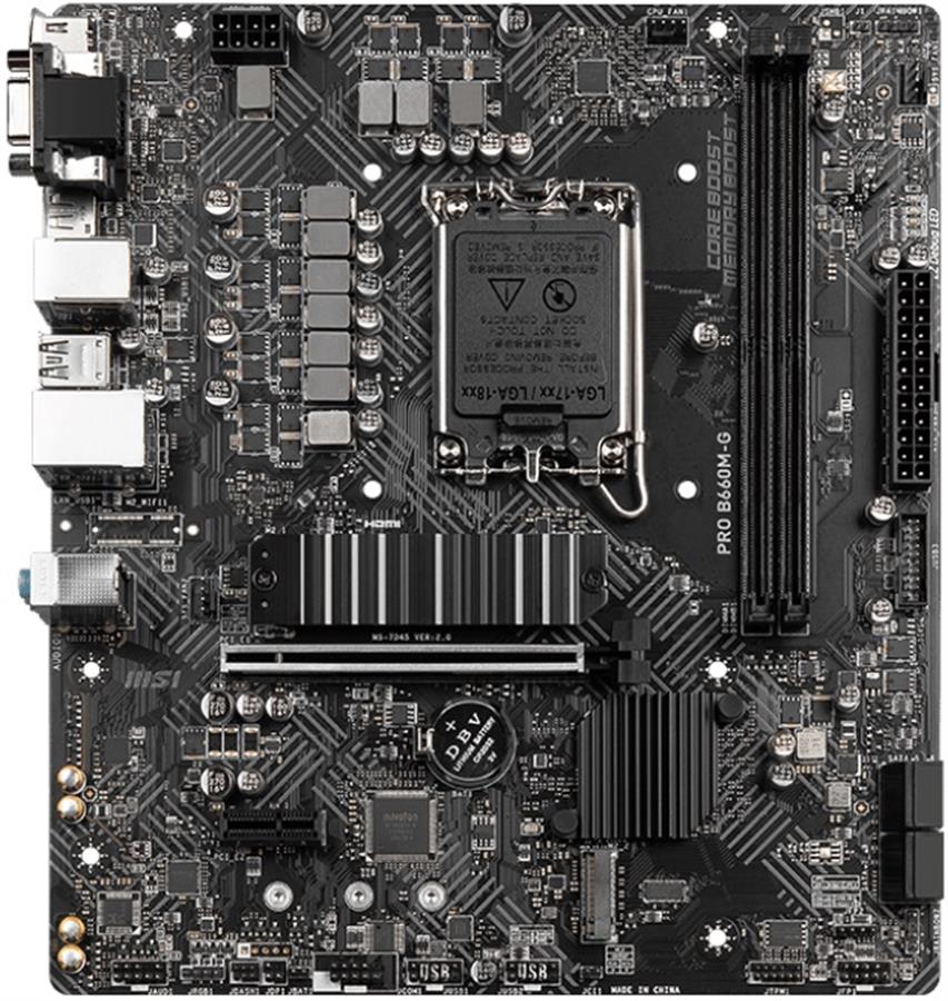 Motherboard MSI PRO B660M-G DDR4 LGA1700