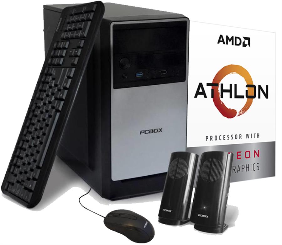 PC PCBOX Athlon 3000G 8G 240SSD c/WiFi FREE DOS (Outlet)