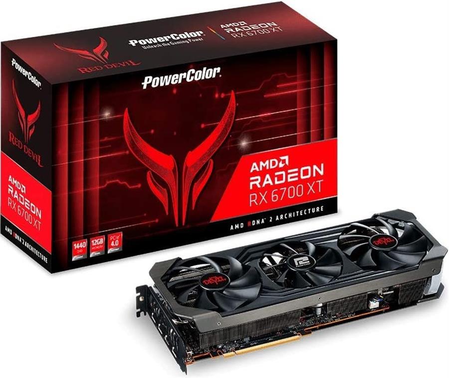 Placa de Video PowerColor Radeon RX 6700 XT Red Devil OC 12GB (OUTLET)