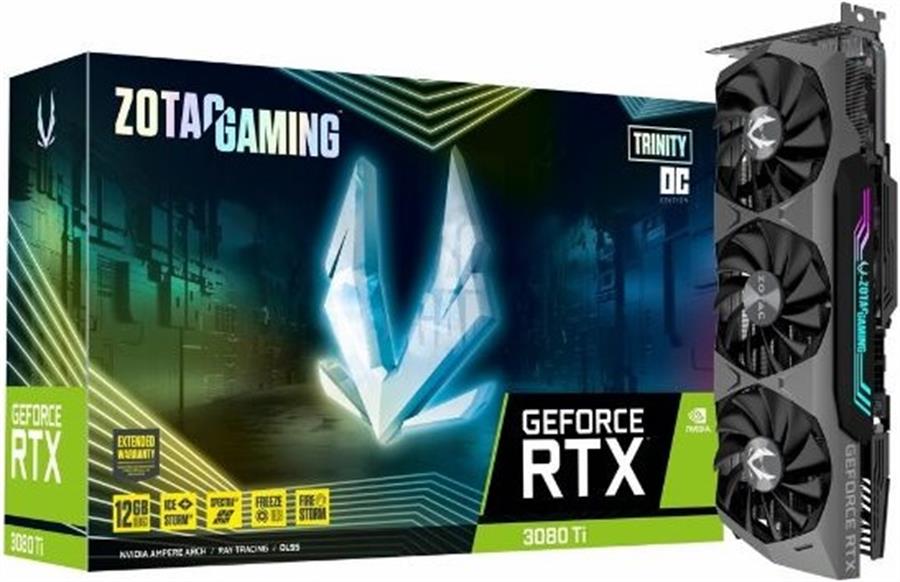 Placa de Video Zotac Gaming GeForce RTX 3080 Ti Trinity 12GB LHR