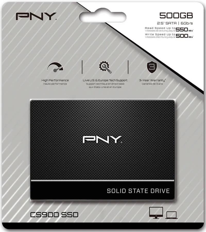 Disco Sólido SSD 500GB PNY CS900