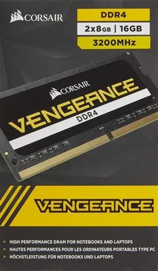 Memoria Ram Notebook DDR4 16GB (2x8GB) SODIMM 3200Mhz Corsair Vengeance