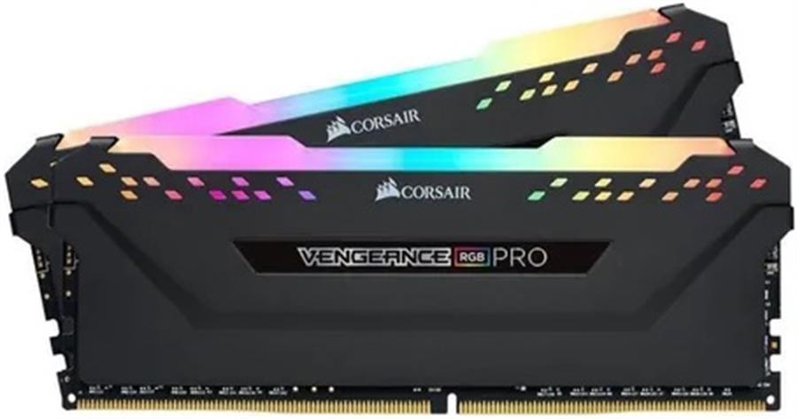 Kit Memoria Ram DDR4 16GB (2x8) 3000MHz Corsair Vengeance RGB Pro Black