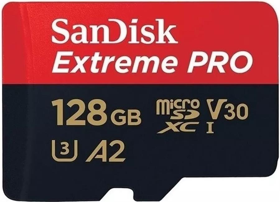 Micro SD 128GB Sandisk Extreme Pro con Adaptador