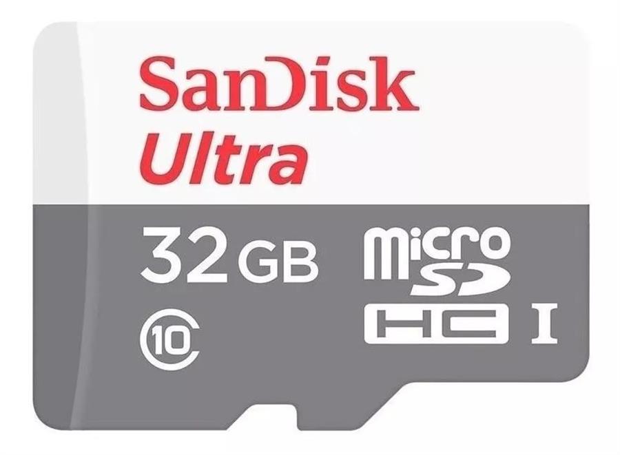 Micro SD 32GB Clase 10 Sandisk Ultra con Adaptador