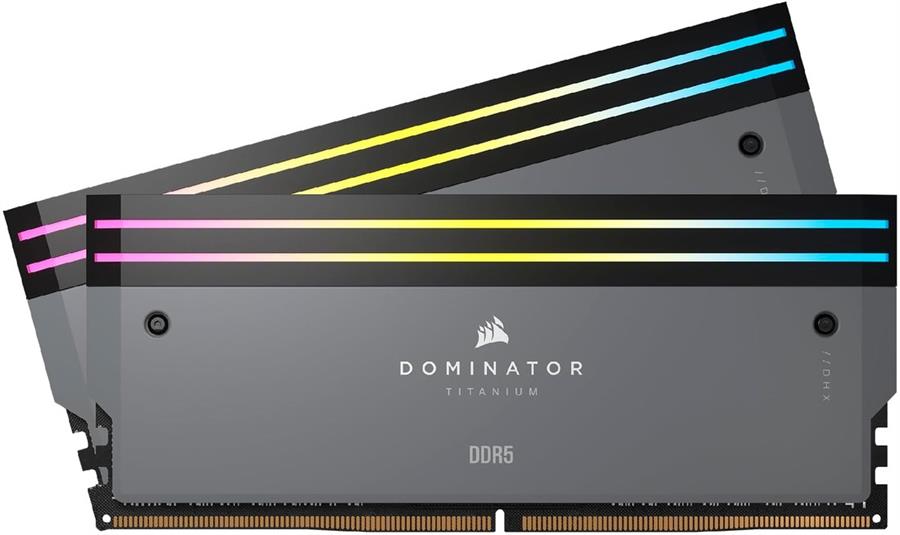 Kit Memoria Ram DDR5 32GB (2x16GB) 6000MHz Corsair Dominator Titanium RGB Intel XMP 3.0 / AMD EXPO