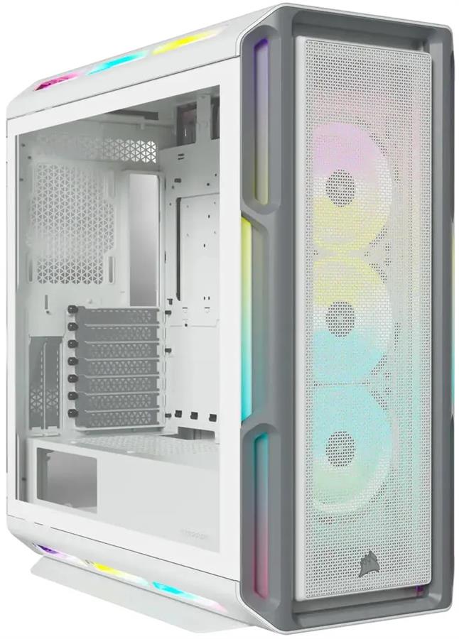 Gabinete Corsair 5000T iCUE RGB 3 Fan White