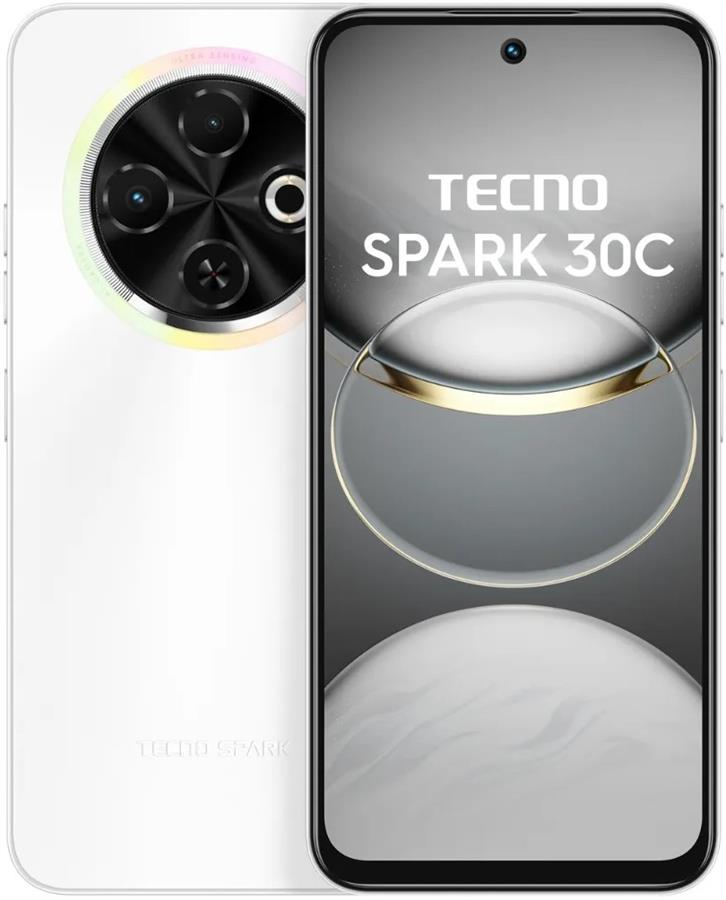Smartphone Tecno Spark 30C 8GB RAM 256GB Dual SIM Pantalla 6.67" - Blanco