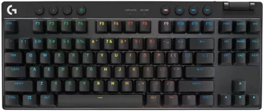 Teclado Logitech Pro X TKL Black Lightspeed Wireless Switch Brown