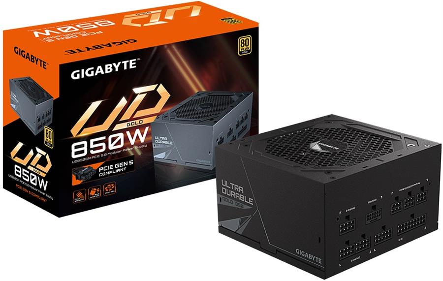 Fuente 850w Gigabyte UD850GM PG5 Black 80 Plus Gold Modular