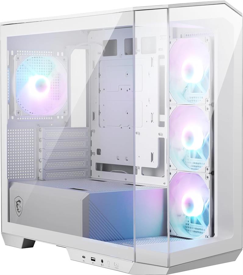 Gabinete MSI MAG Pano M100R PZ ARGB Blanco