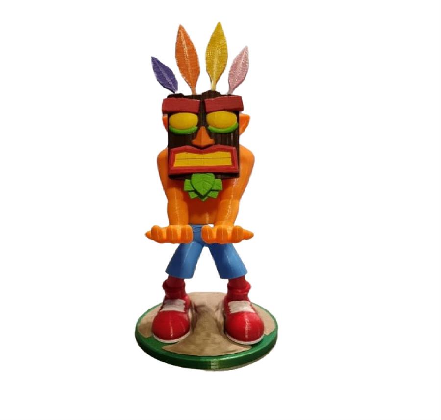 SOPORTE PARA JOYSTICK PS4 PS5 XBOX FIGURA 3D CRASH