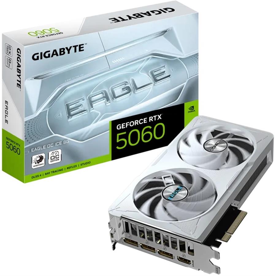 PLACA DE VIDEO GIGABYTE RTX 5060 EAGLE OC ICE 8GB