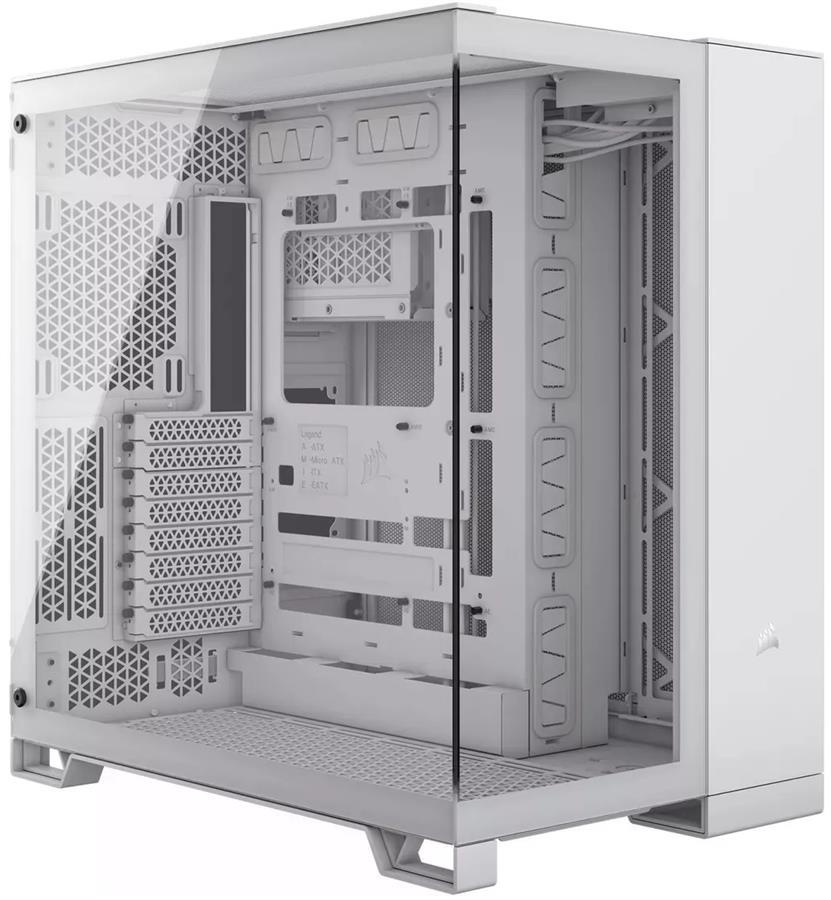 GABINETE CORSAIR 6500X GLASS TG DUAL CHAMBER WHITE