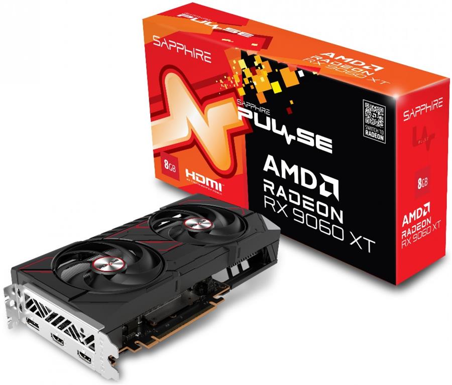 PLACA DE VIDEO SAPPHIRE PULSE RX 9060 XT GAMING OC 8GB