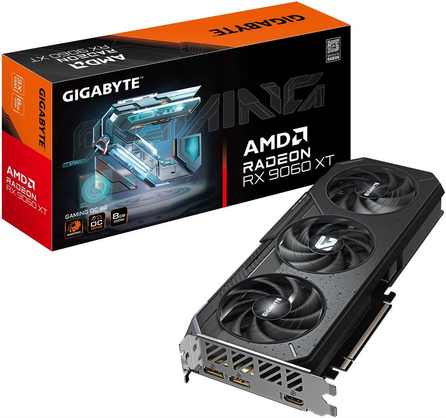 Placa de Video Gigabyte Radeon RX 9060 XT Gaming OC 8GB