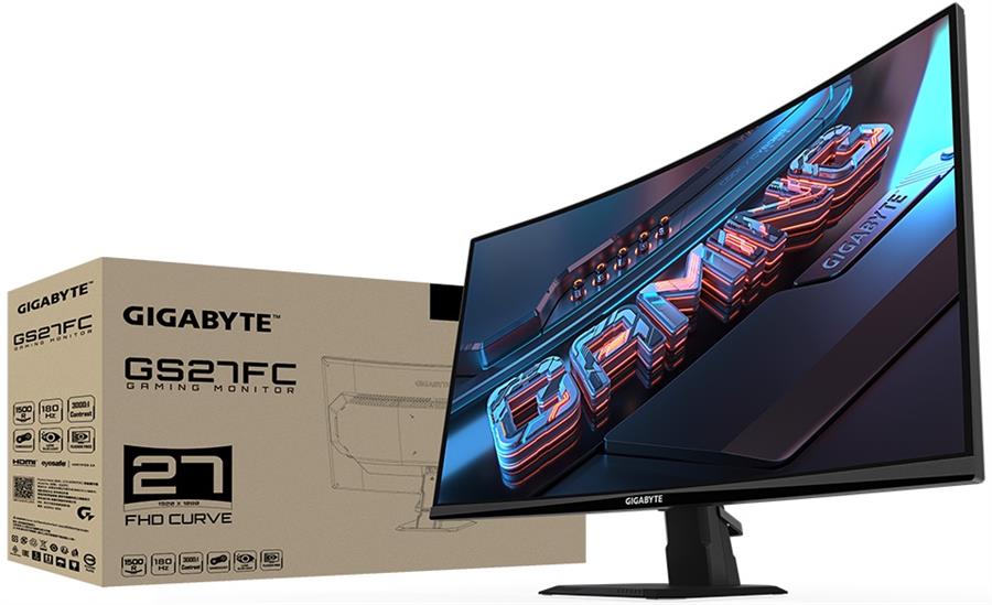 Monitor 27'' Gigabyte Edge GS27FC Curvo FHD 180Hz 1ms