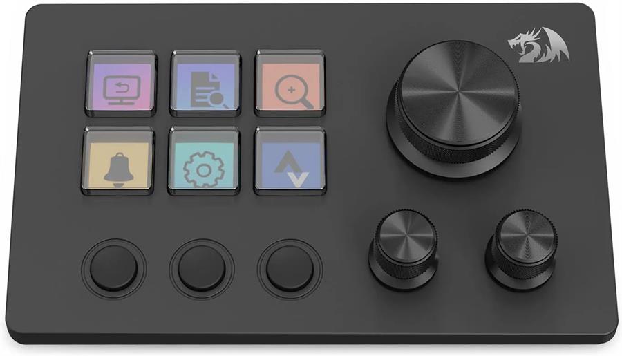 Botonera Streaming Redragon Skyrider Deck SS-551 6 Botones Personalizables