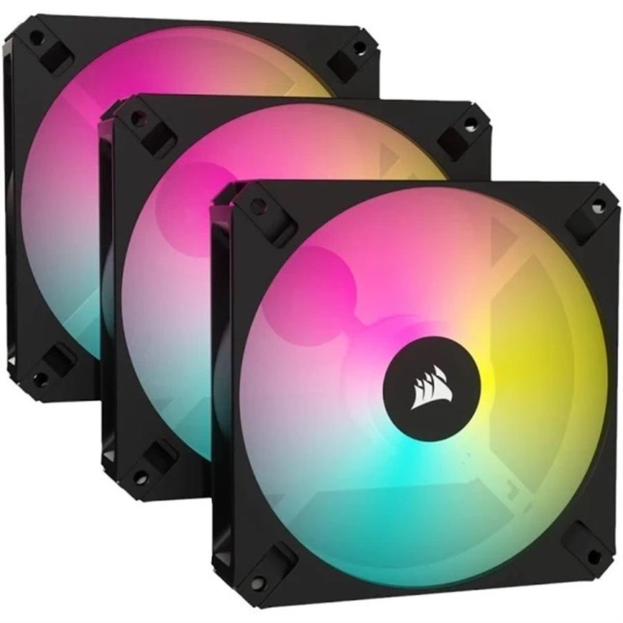 Kit 3 Fan Cooler 120mm Corsair iCUE AR120 RGB Black