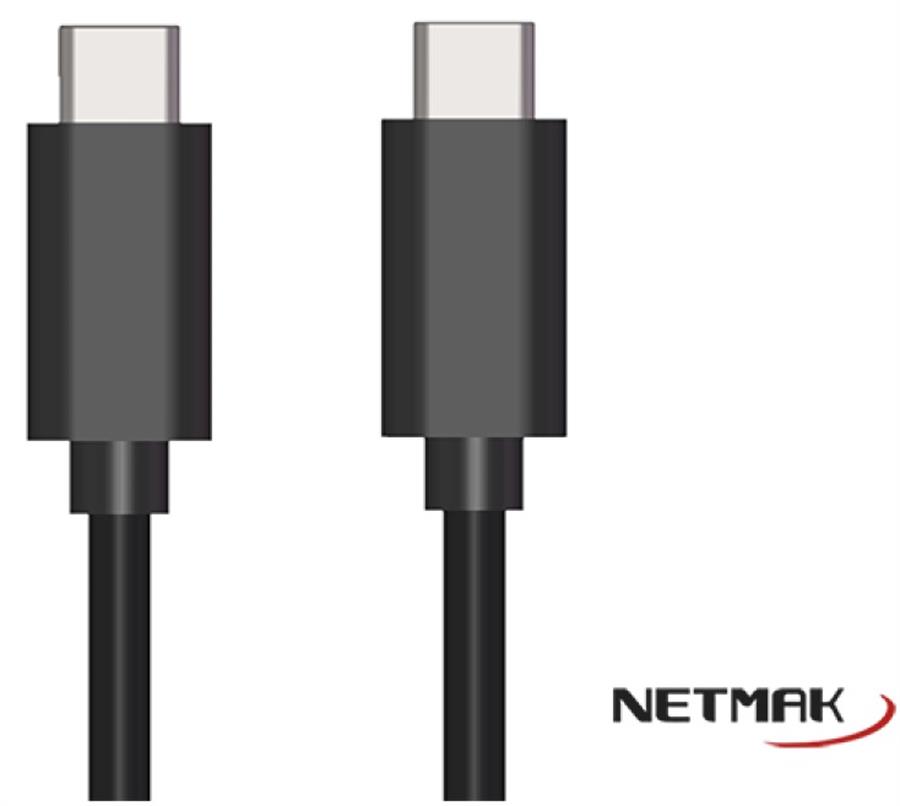 CABLE USB TIPO C A USB TIPO C NETMAK NM-C57 1M