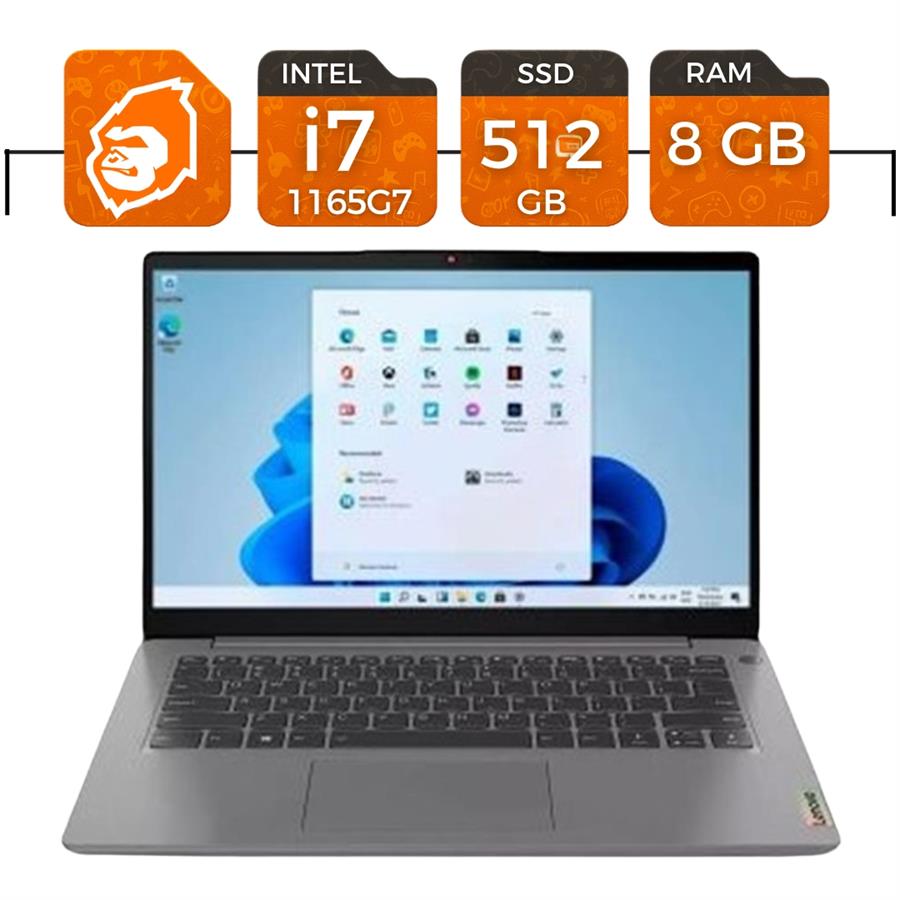 NOTEBOOK LENOVO IDEAPAD 3 INTEL CORE I7-1165G7, 8G RAM, 512GB SSD, WIN11