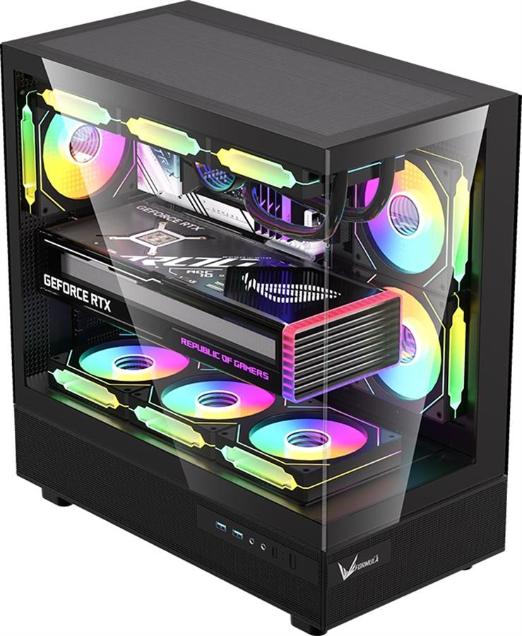 GABINETE FORMULA V CRYSTAL Z8 COSMIC BLACK