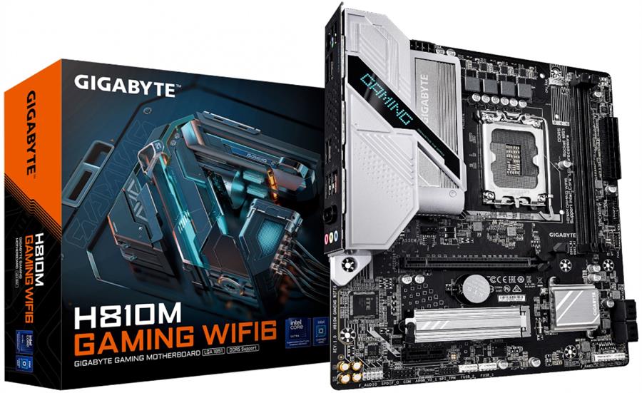 MOTHER GIGABYTE (LGA 1851) H810M GAMING WIFI6