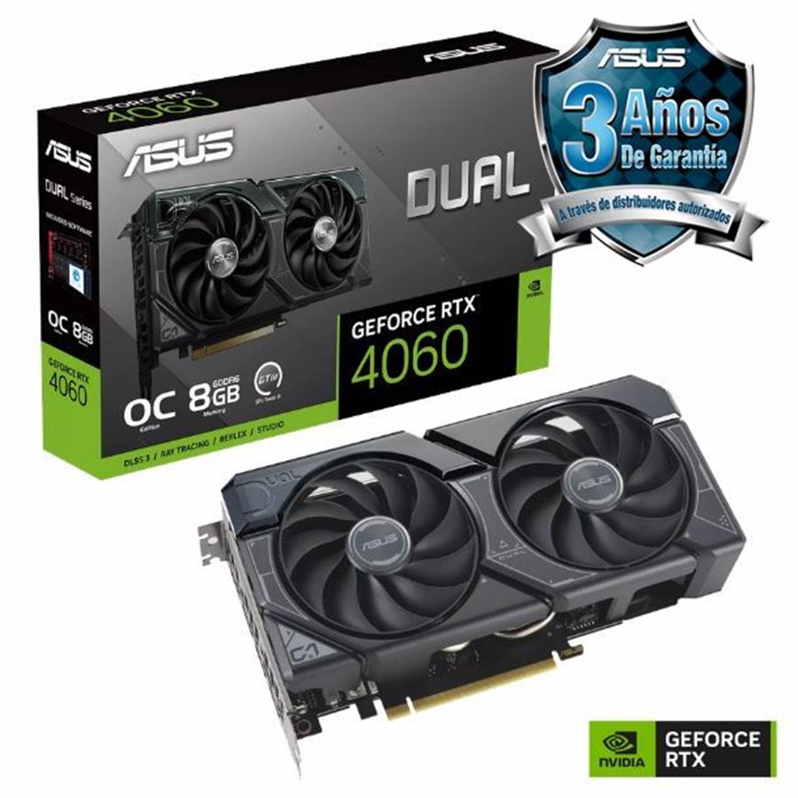 Placa de Video Asus Dual GeForce RTX 4060 8GB OC