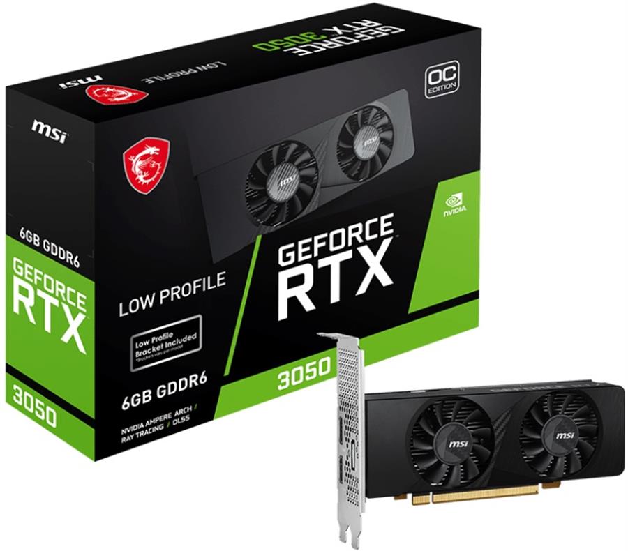 Placa de Video MSI GeForce RTX 3050 LP 6GB