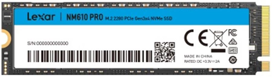 Disco Sólido SSD 500GB Lexar NM610 Pro M2 NVMe