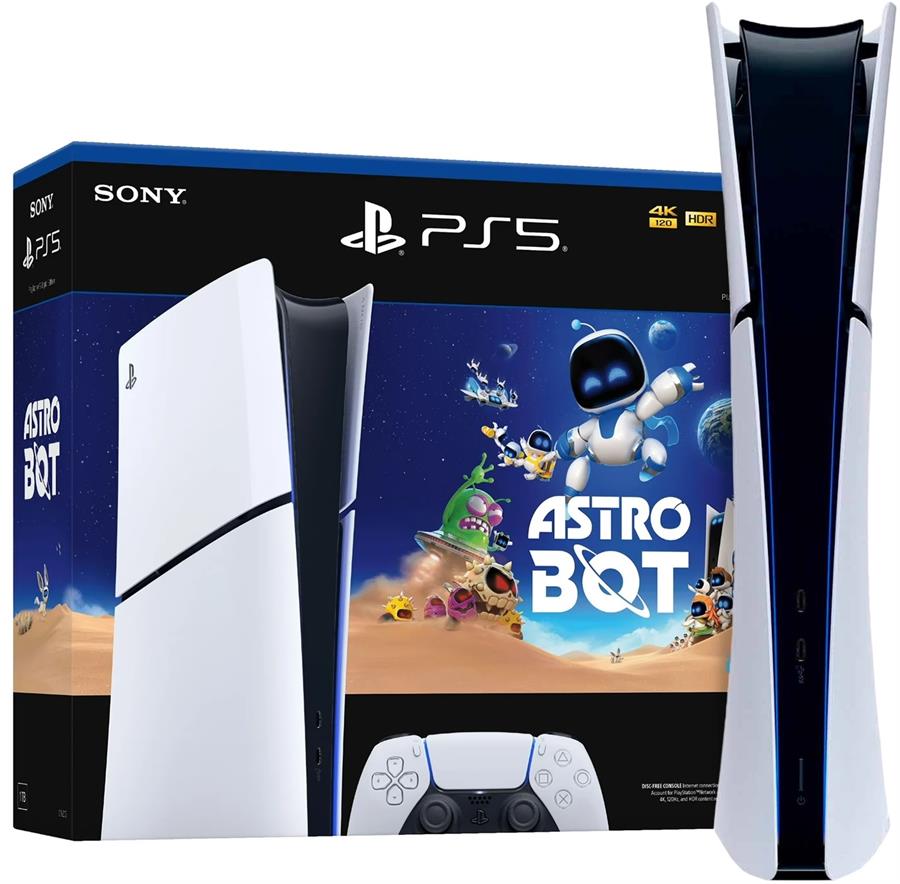 Consola PS5 Slim Astro Bot 825GB Edición Digital (sin lectora)