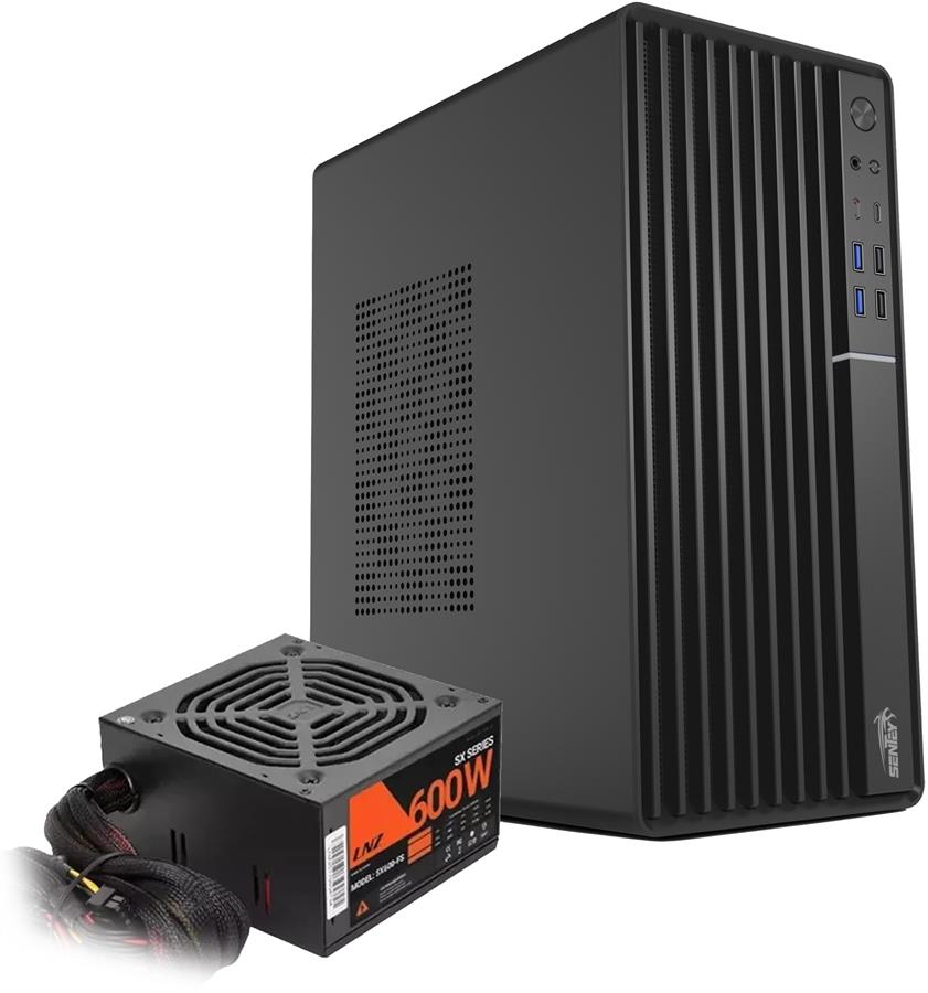 Gabinete Sentey TM50 con Fuente LNZ 600w + Kit Mouse Teclado de regalo
