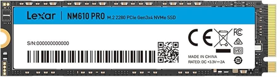 Disco Sólido SSD 1TB Lexar NM610 Pro M2 NVMe