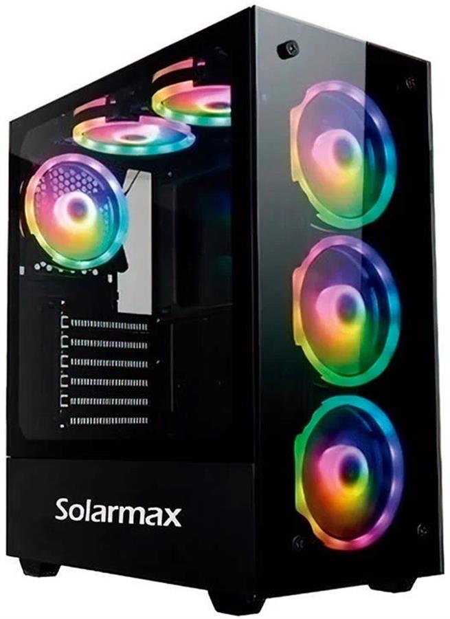 Gabinete Solarmax CM-5901 Black 6 Coolers